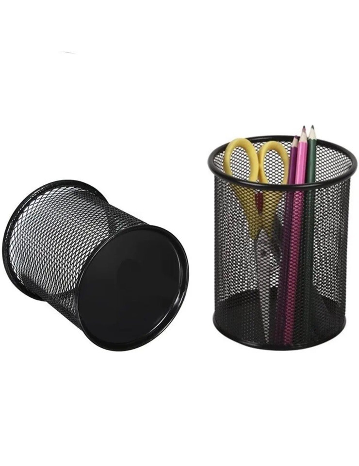 Pen Holder Pencil Holder Mesh Metal Pen Cup Holder Pencil Cup 1 PACK CIRCLE