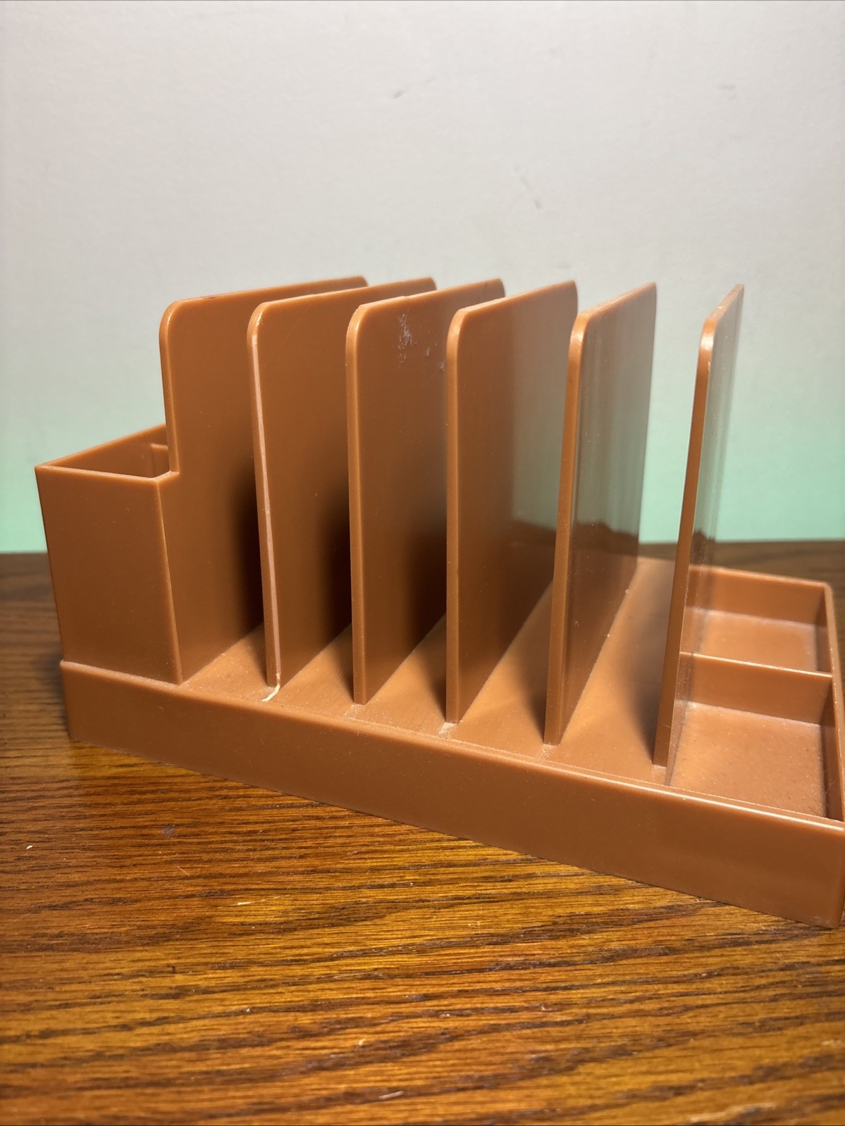 Vintage MCM Retro Max Klein Desk Office Organizer Paper Mail Pens Coins Clips