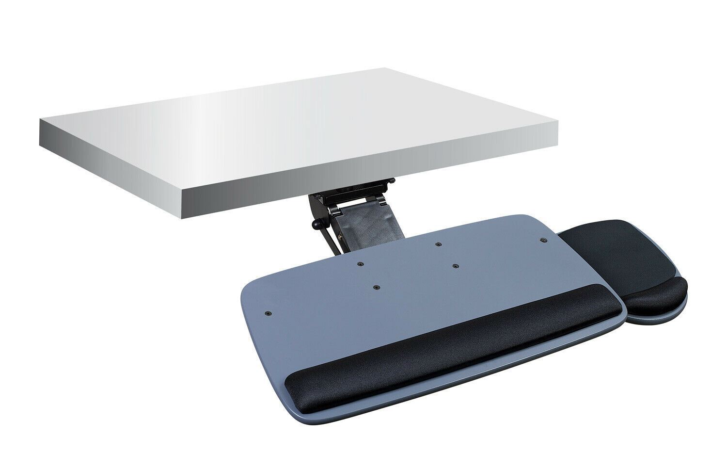 Mount-It! Under Desk Keyboard Tray with Ergonomic Wrist Rest Pad |17.25 Inch