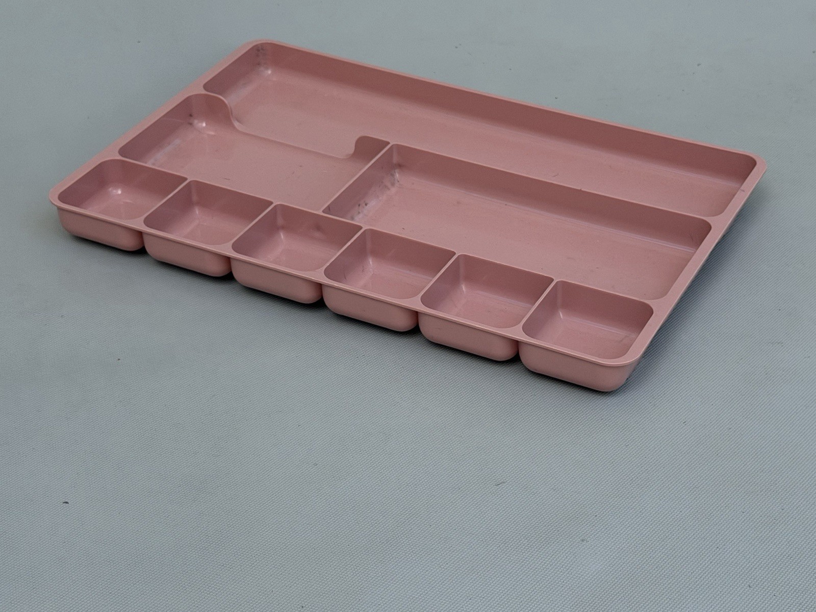 Vintage ROGERS 517 Plastic Desk Drawer Organizer Tray 14×9 PINK!