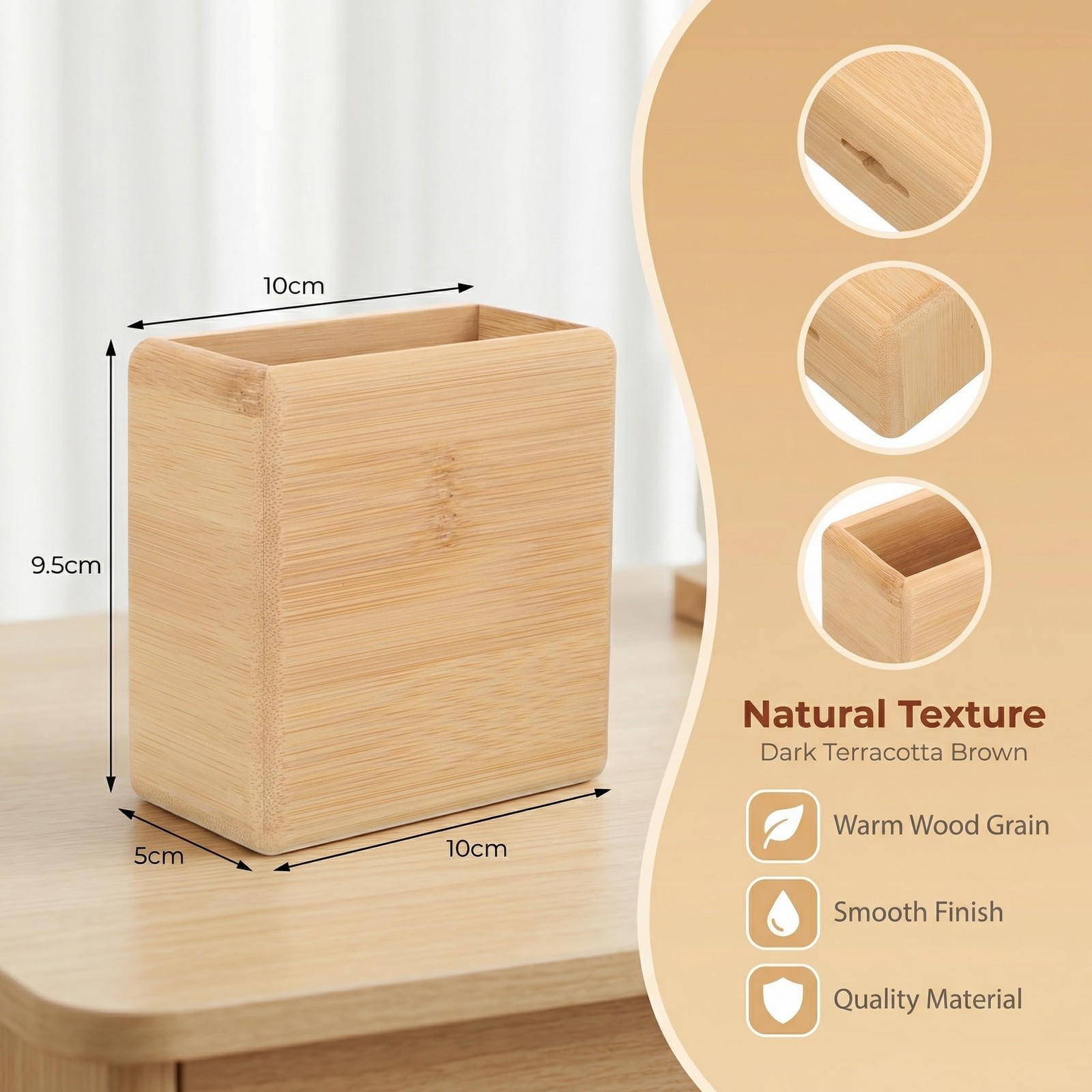Remote Control Holder Wall Mount – Wood Remote Caddy Organizer for Bedside Co…