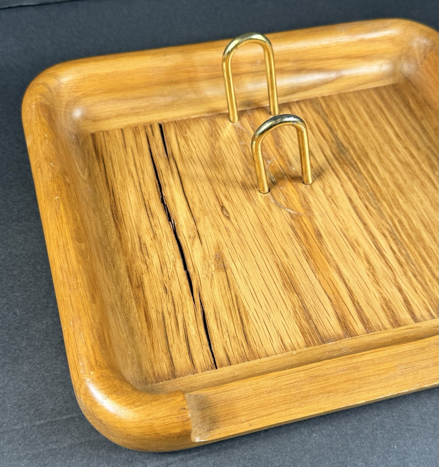Eldon Woodline 6500 Wood And Brass Desk Accessory