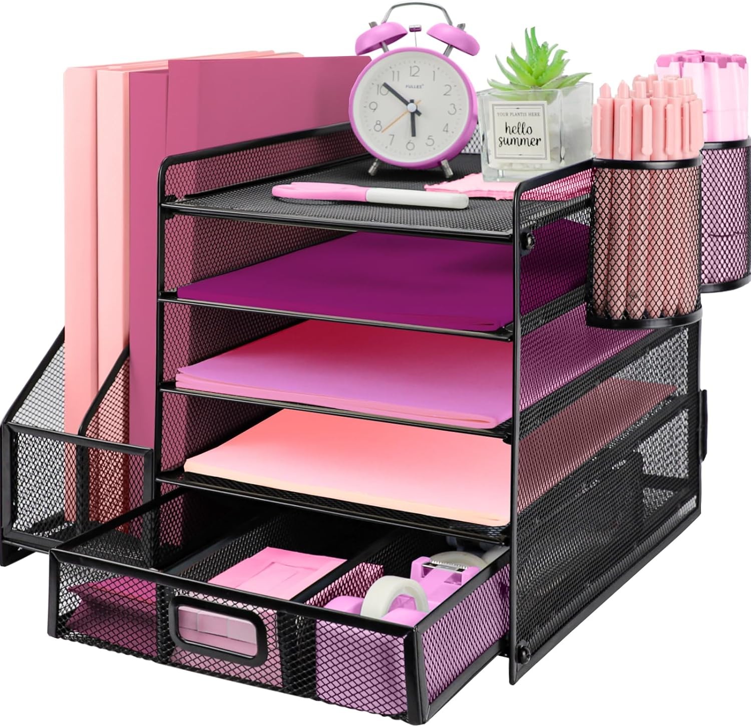 Best Desk Organizers and Accessories with File Holder 5-Tier Paper Letter Tray