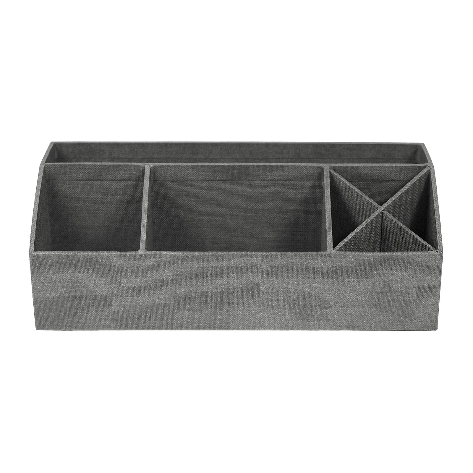 Bigso Elisa Desktop Organizer – Durable Office 4.9 x 13 x in, Canvas Gray