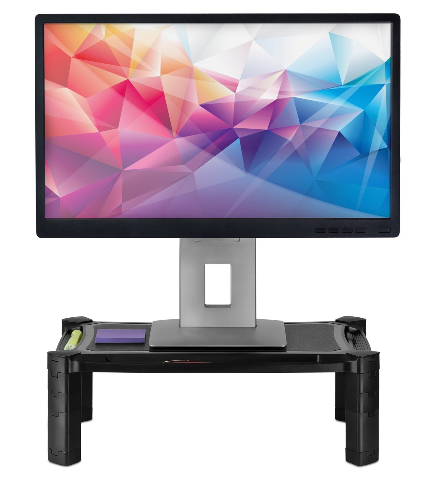 Mount-It! Desktop Computer Monitor Riser – Height Adjustable Tabletop Black