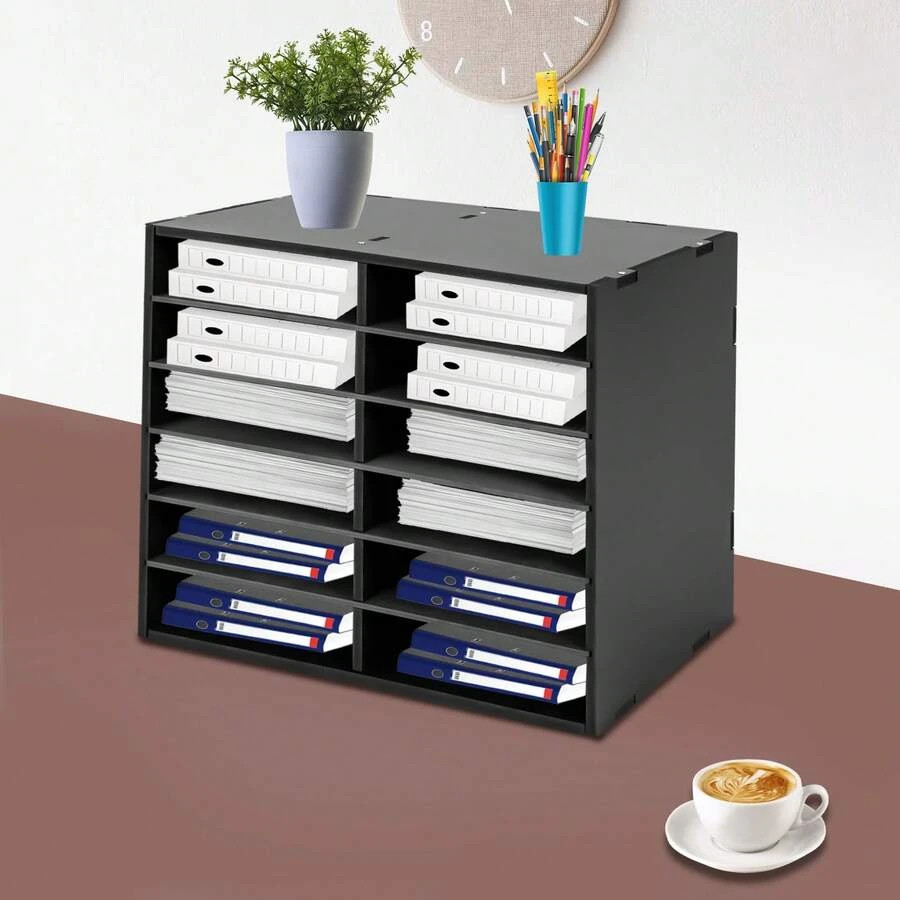 NEW [SHZICMY]Mail Sorter Organizer, Desktop Literature & Document Holder For