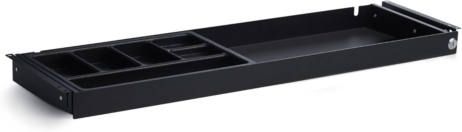 under Desk Storage Drawer with Lock – Slim Pen & Pencil Drawer for Regular & Sit