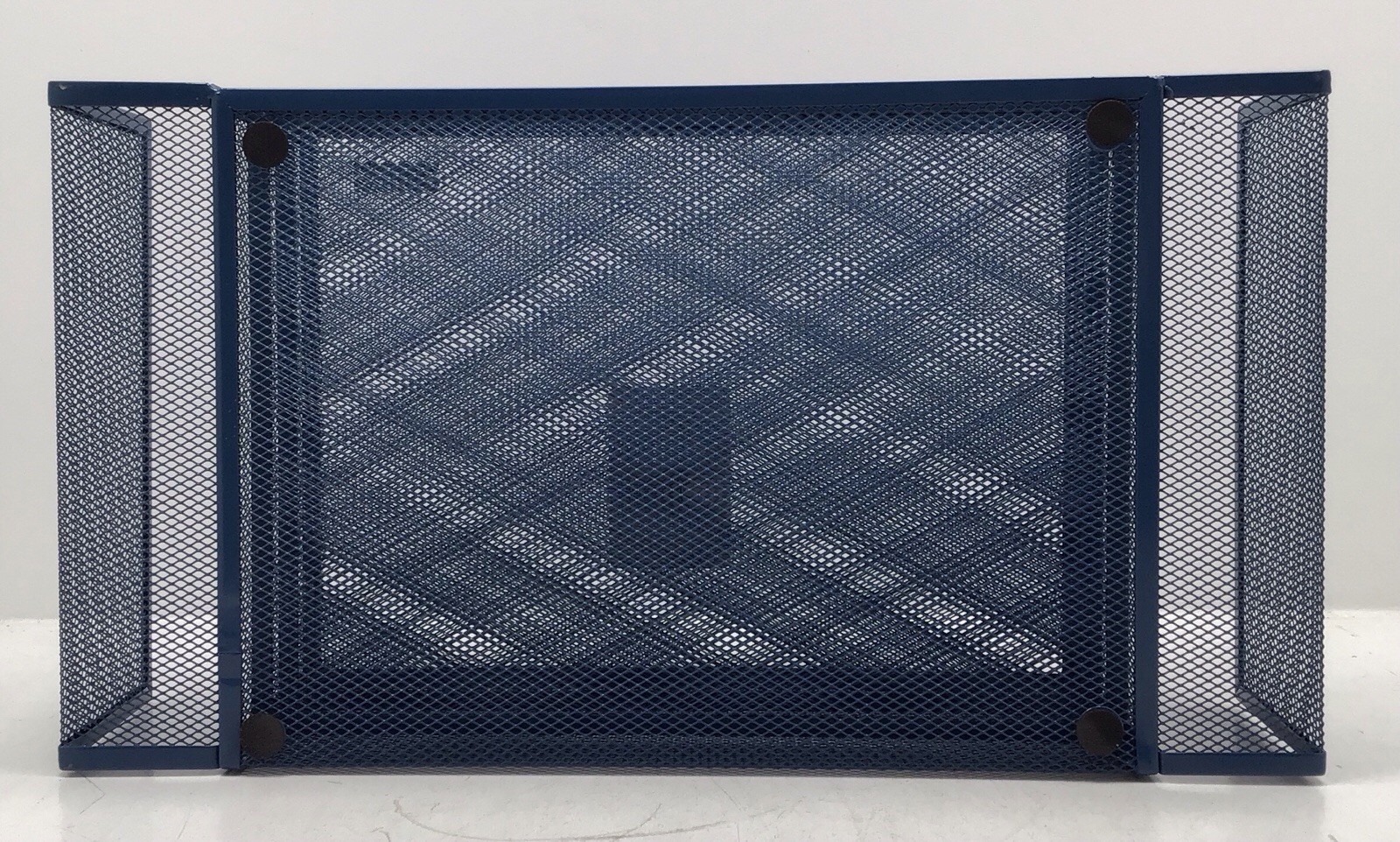 Mind Reader 6 Compartment Paper Tray Storage Desktop Organizer In Blue