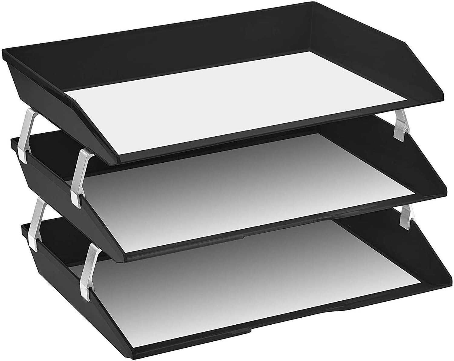 Facility 3 Tier Letter Tray, Side Load, Letter Size/A4, Desktop File Organize…
