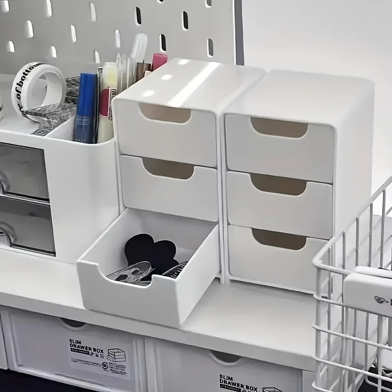 3-Tier Desk Organizer with Drawers for Office, Jewelry & Cosmetics Pack of 1