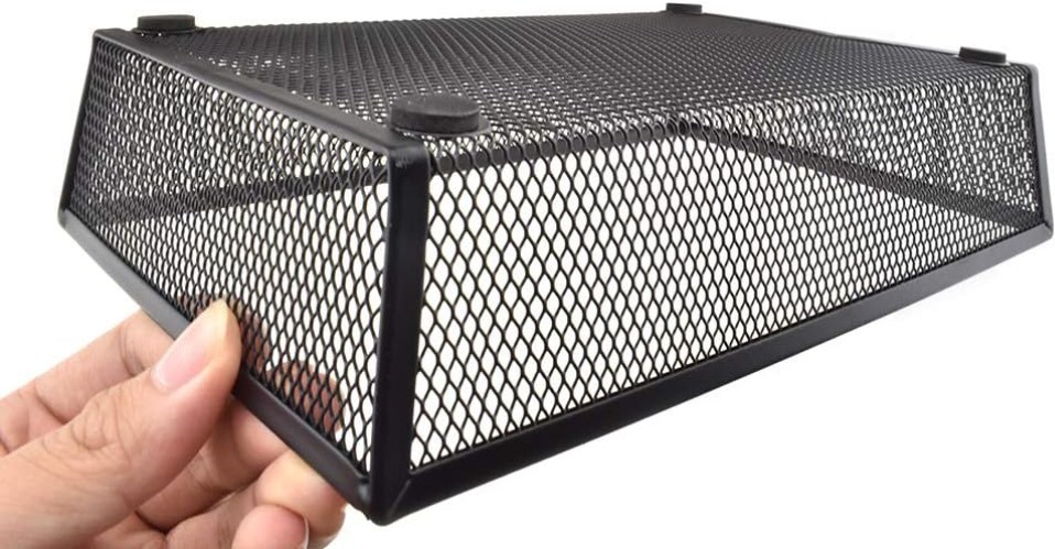 Stackable Mesh Tray Cup 9 x 6 x 2 inches Sturdy Container for Desk Drawer Org…
