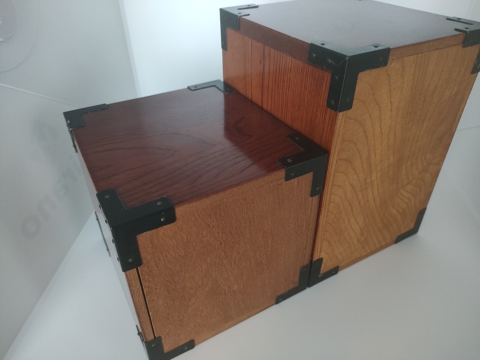 Wood Chest Showa Vintage 2 sets (3 drawers + 2 drawers) Limited Japan
