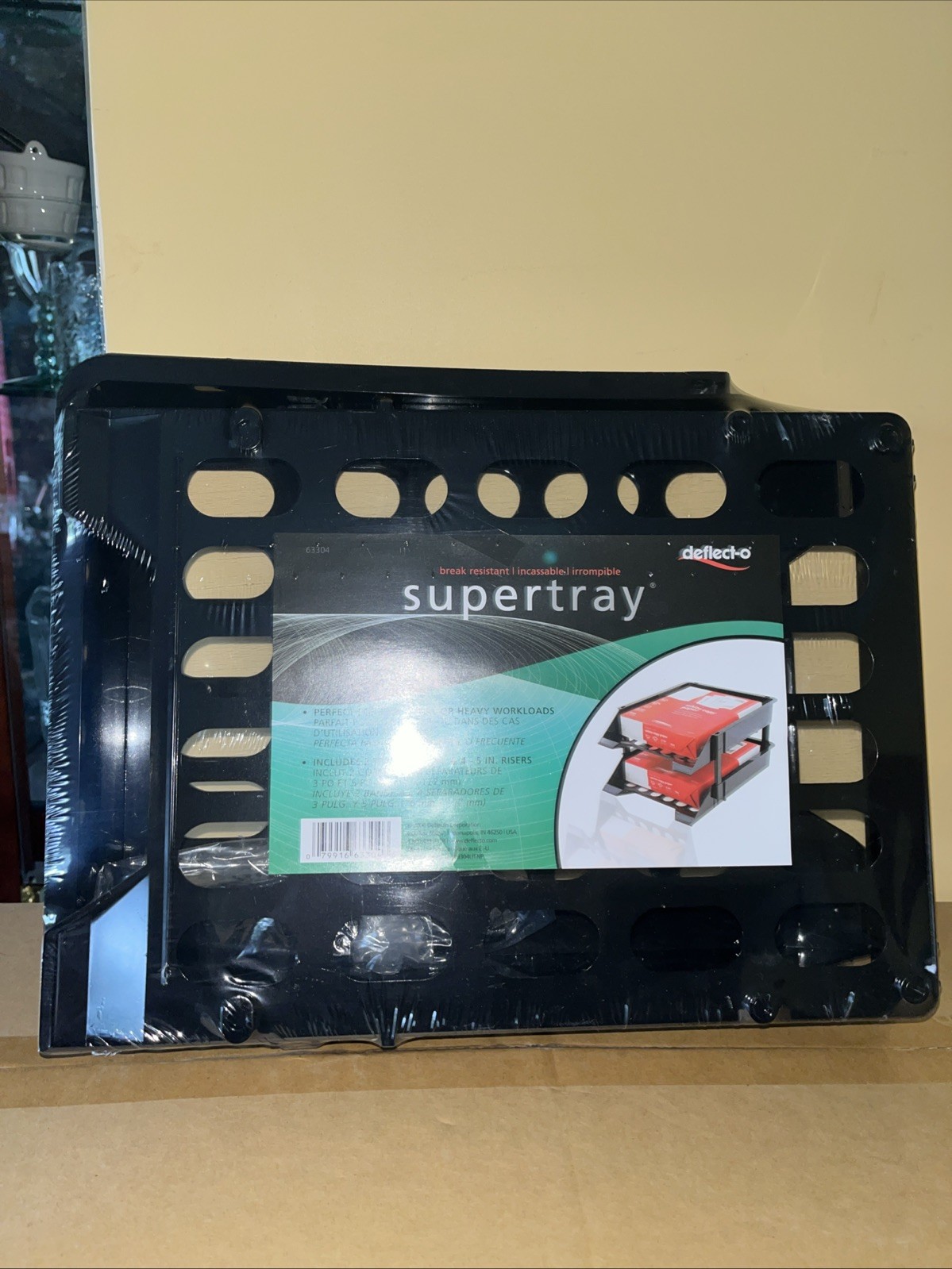 Deflect-o Supertray Unbreakable Countertop Tray – 2.5″ Height X 11.8″ Width X