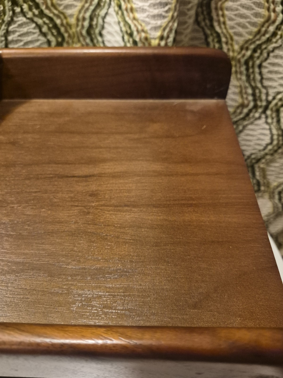 VTG Oak(?) Wooden 2-Tier File Holder Desk Organizer Paper Tray Letter Desk MCM