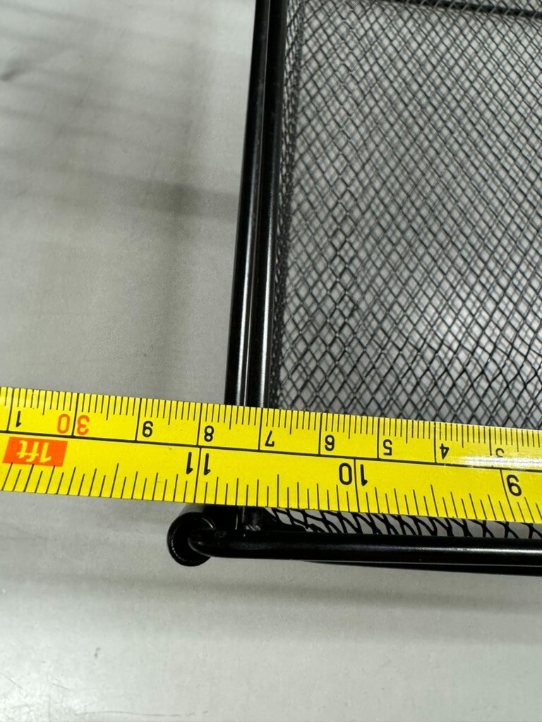 2 Tier Metal Mesh Desk Organizer for Files/Folders – Drawers – Collapsible