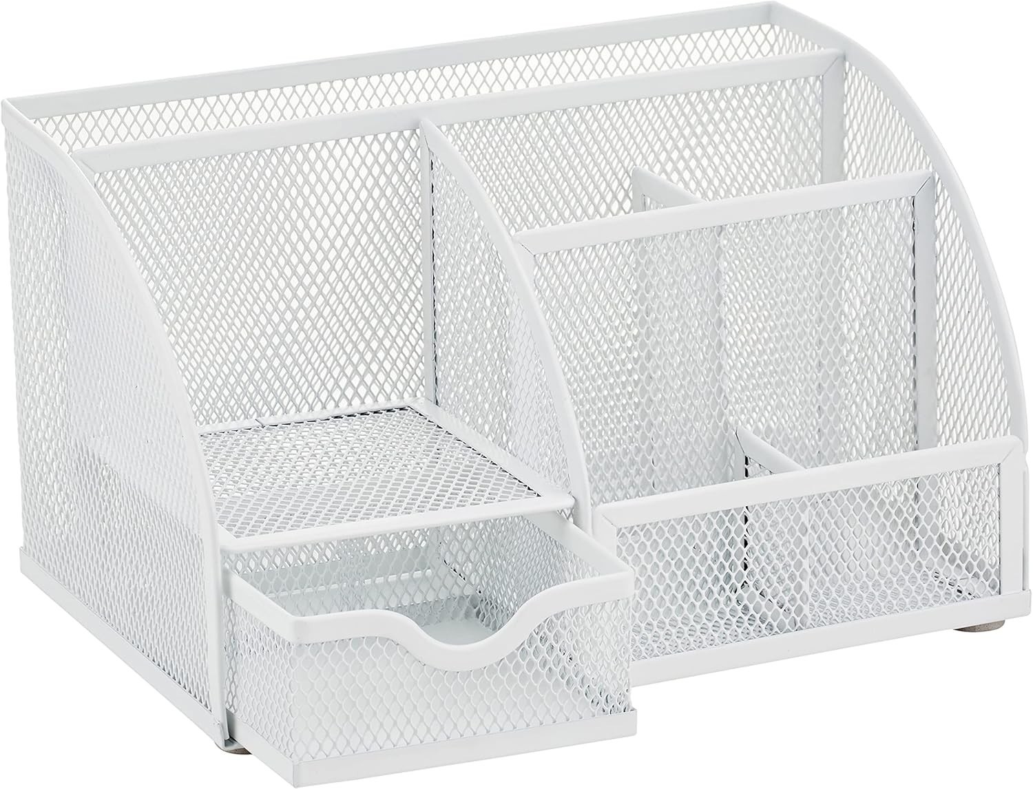 Stylish White Powder Coated Desk Organizer – Perfect for School or Office