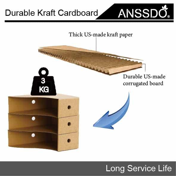 ANSSDO 12 Pack Brown Cardboard Magazine Holder Bulk Kraft File