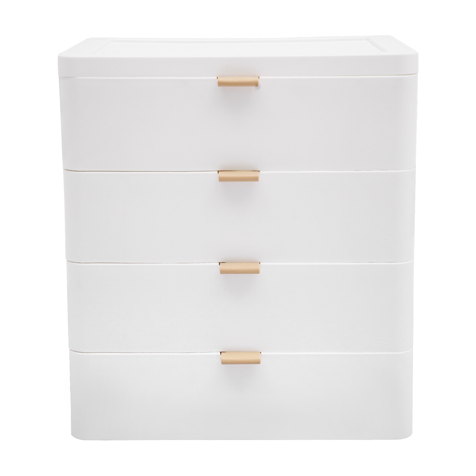Modern Desktop Storage Box Drawer Organizer Desk Organizer with Drawer White NEW