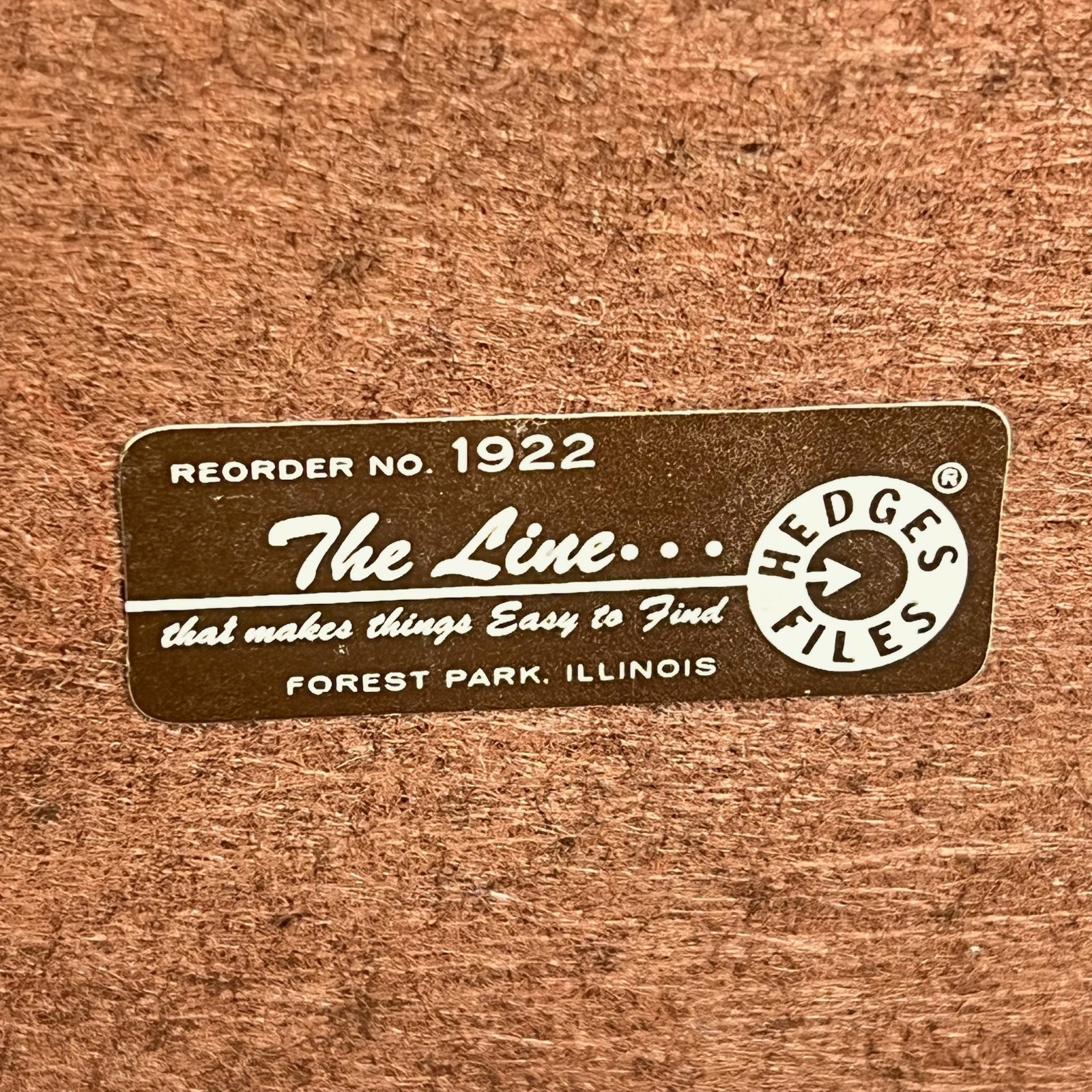 Vintage Hedges Files “The Line” Wood Letter Paper Tray Desk Organizer No 1922