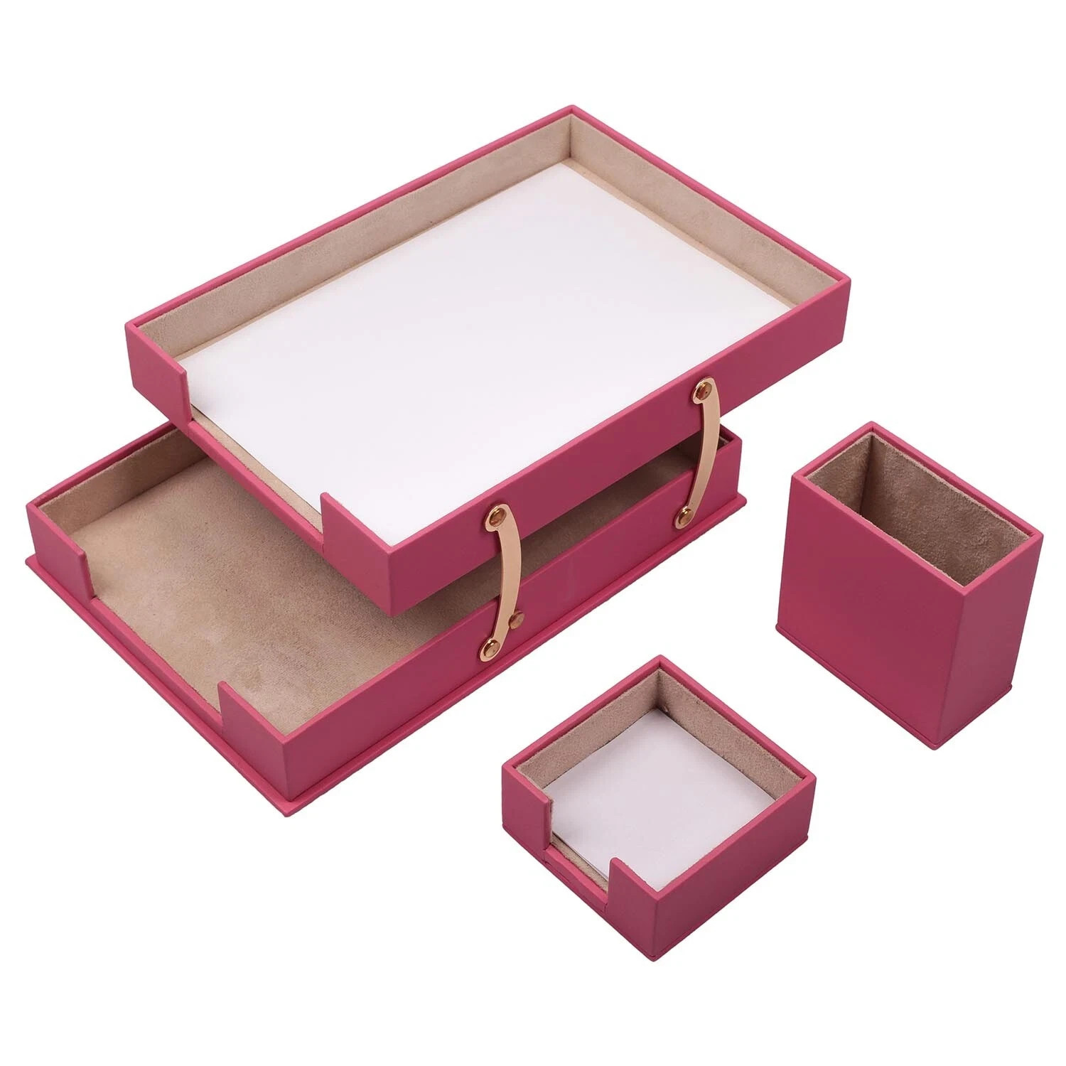 Classic Desk Organizer – 10 PCS Leather Desk Organizer Set – Desk Accessories