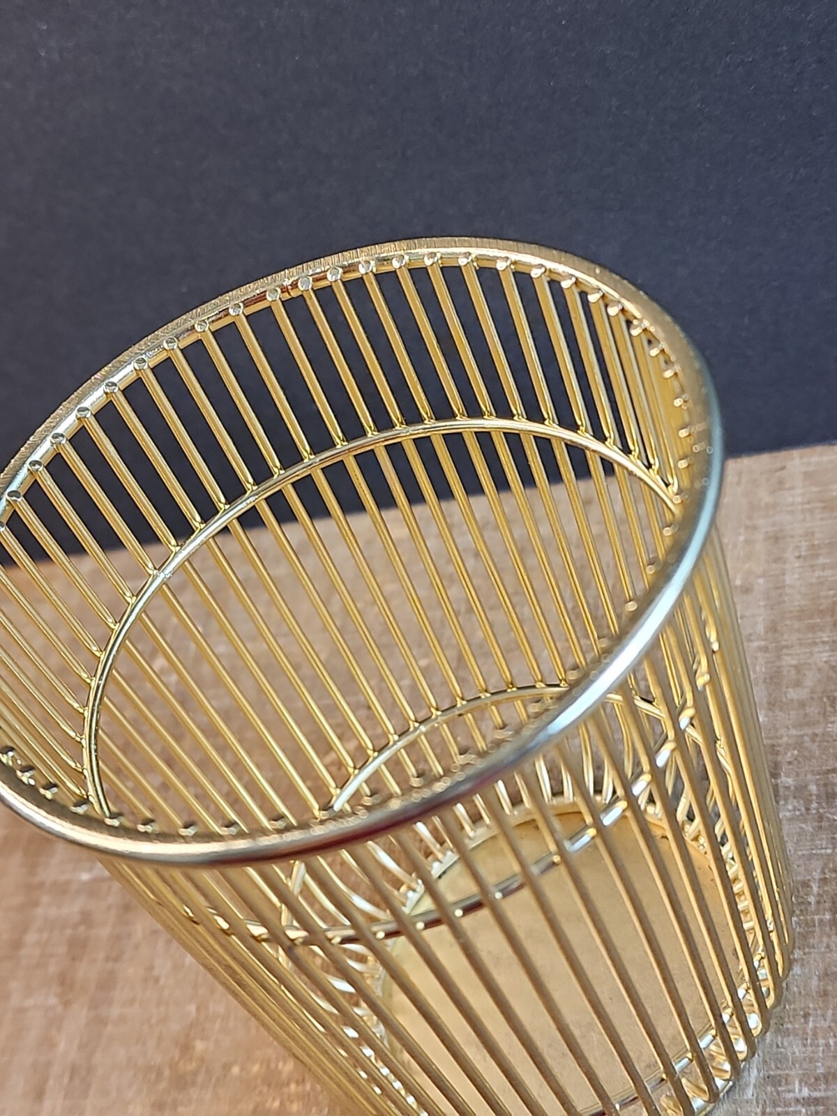 Pencil and Pen Office Desk Cup, Wire Metal, Gold Color Target 2018