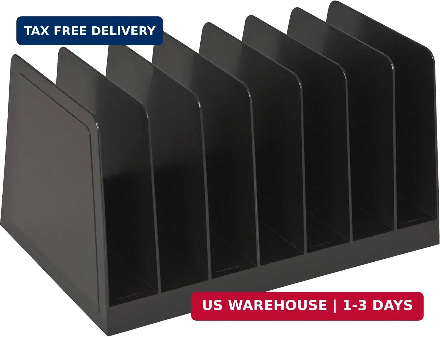 Desktop File Organizer, Mail Organizer, 7 Compartments Office File Sorter, for E