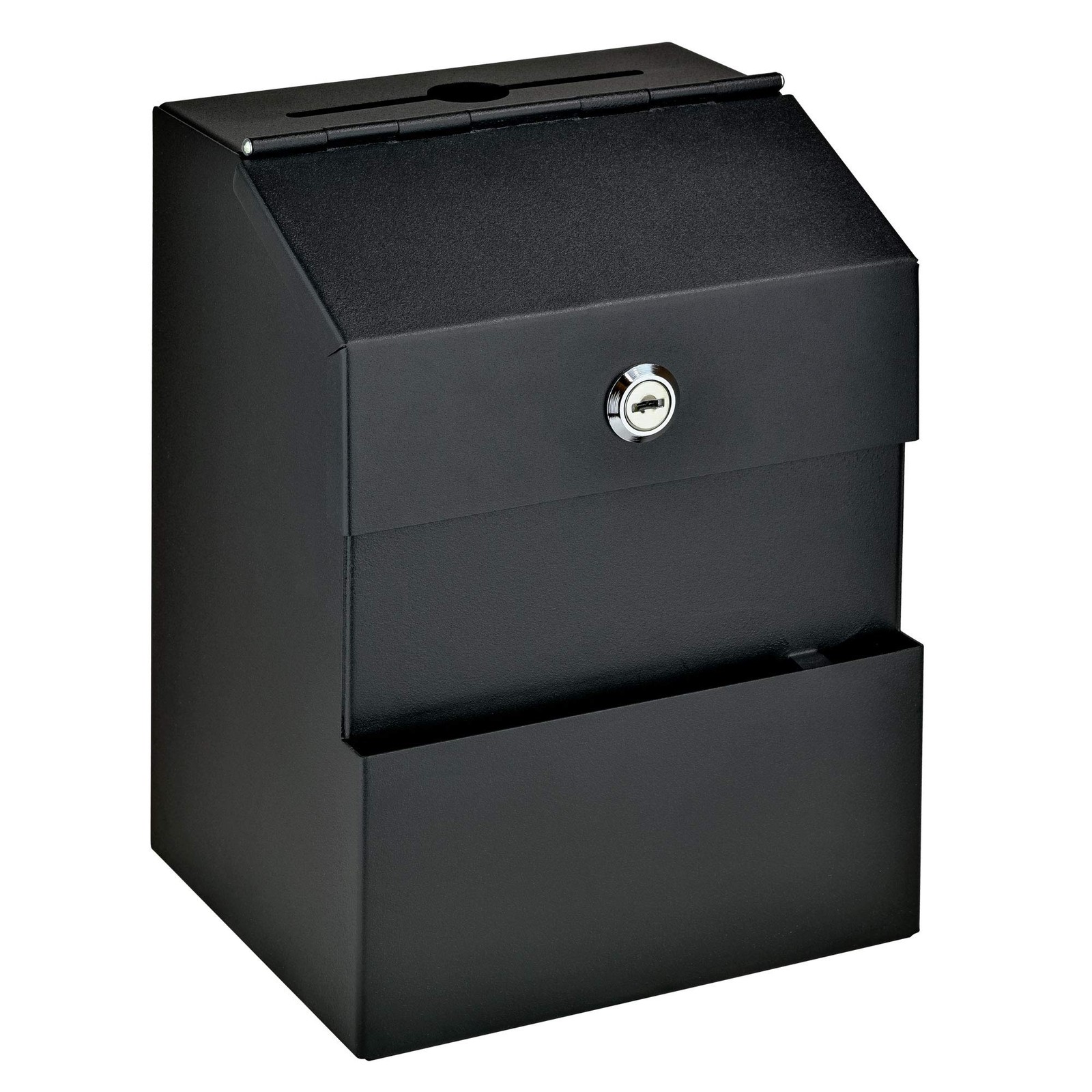 Mail Boss Locking Steel Suggestion Key Drop Black 8100