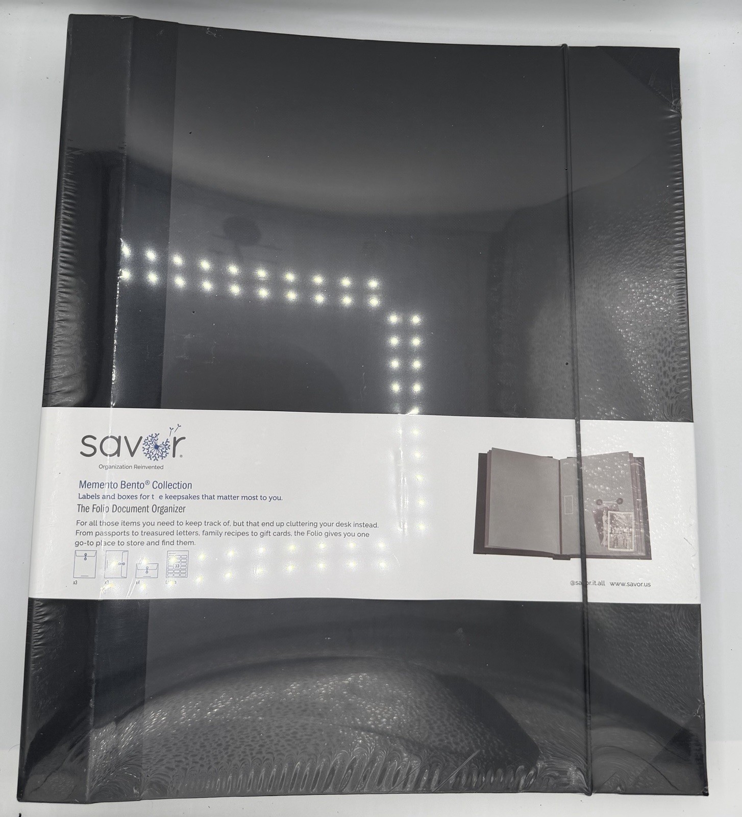 The Folio® Important Document Organizer by Savor | Organizer, Black
