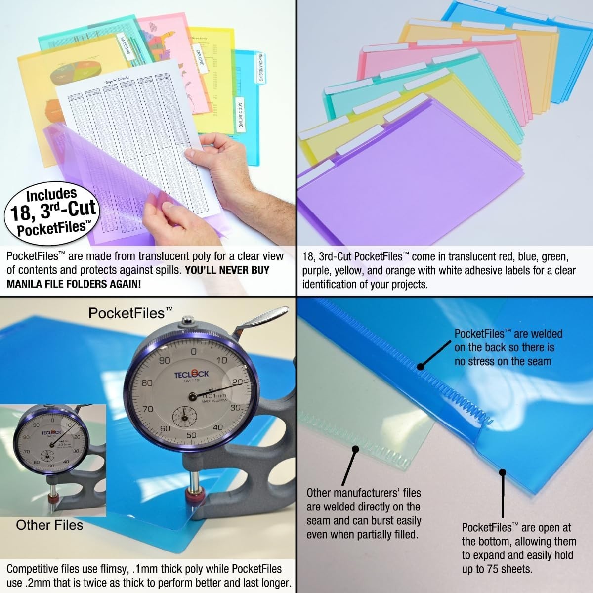 StationMate Desktop Organizer Includes 18, 3rd-Cut PocketFiles. Complete Proj…
