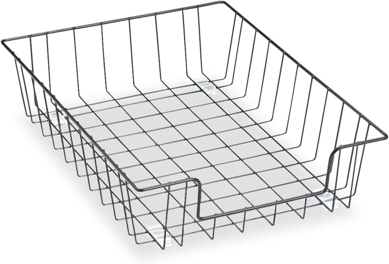 Fellowes Workstation 3″ Letter Desk Tray Organizer, Wire, Black (60112)