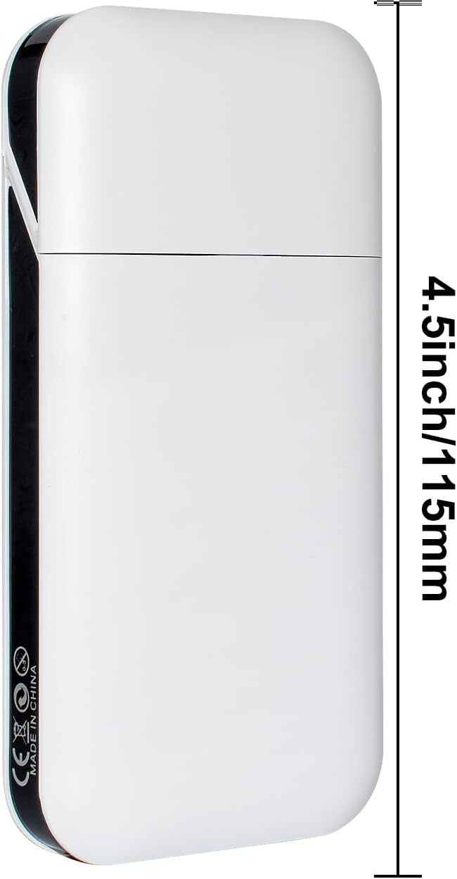 Extra Large Pre-Roll Paper Storage Box, Simple White 110MM