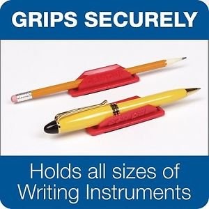 10 Pack Pen Pal Pen Holders, Black Only, Adhesive and Removeable