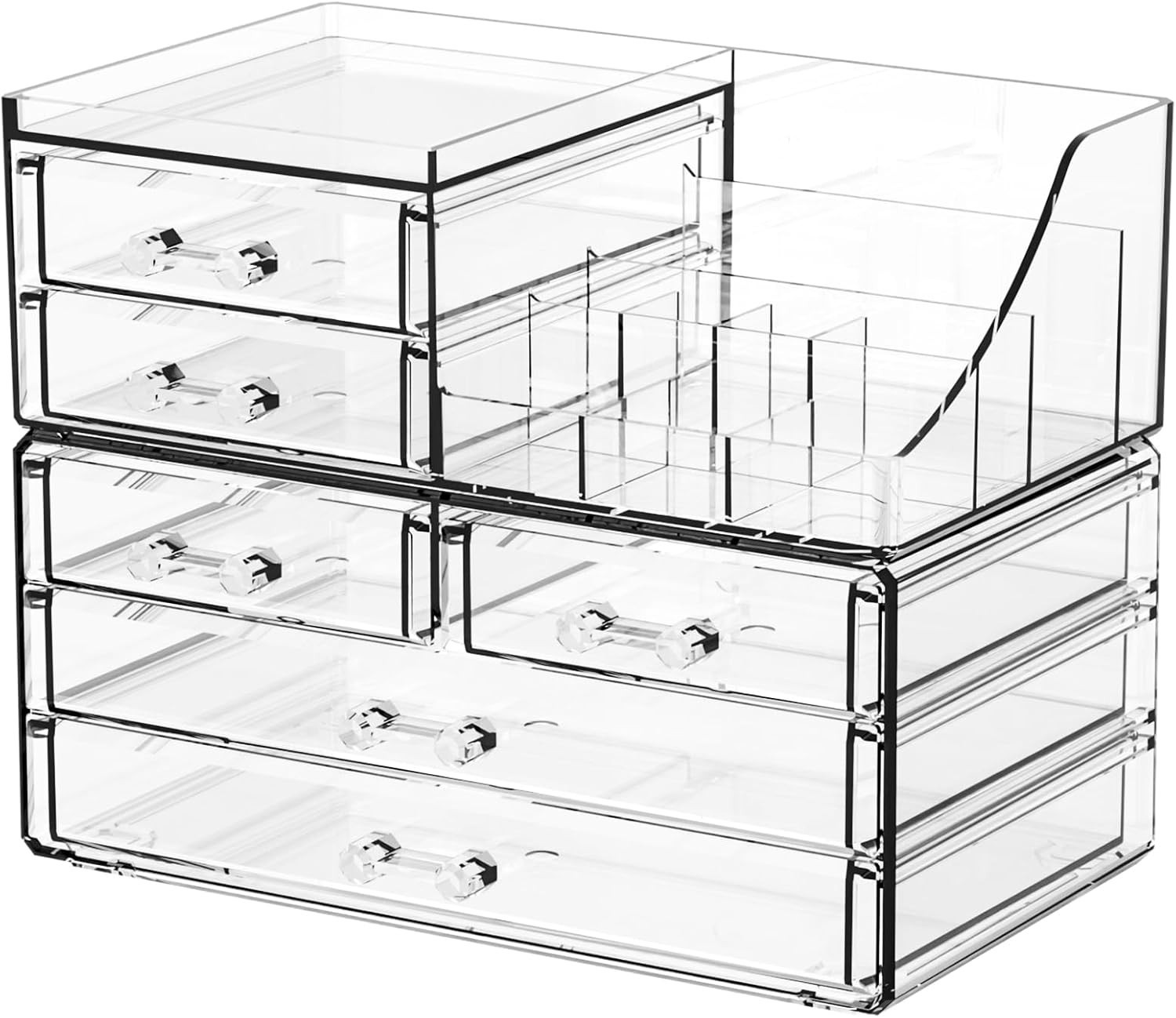 Acrylic Organizer with 6 Drawers, Makeup, Desk, Bathroom Storage