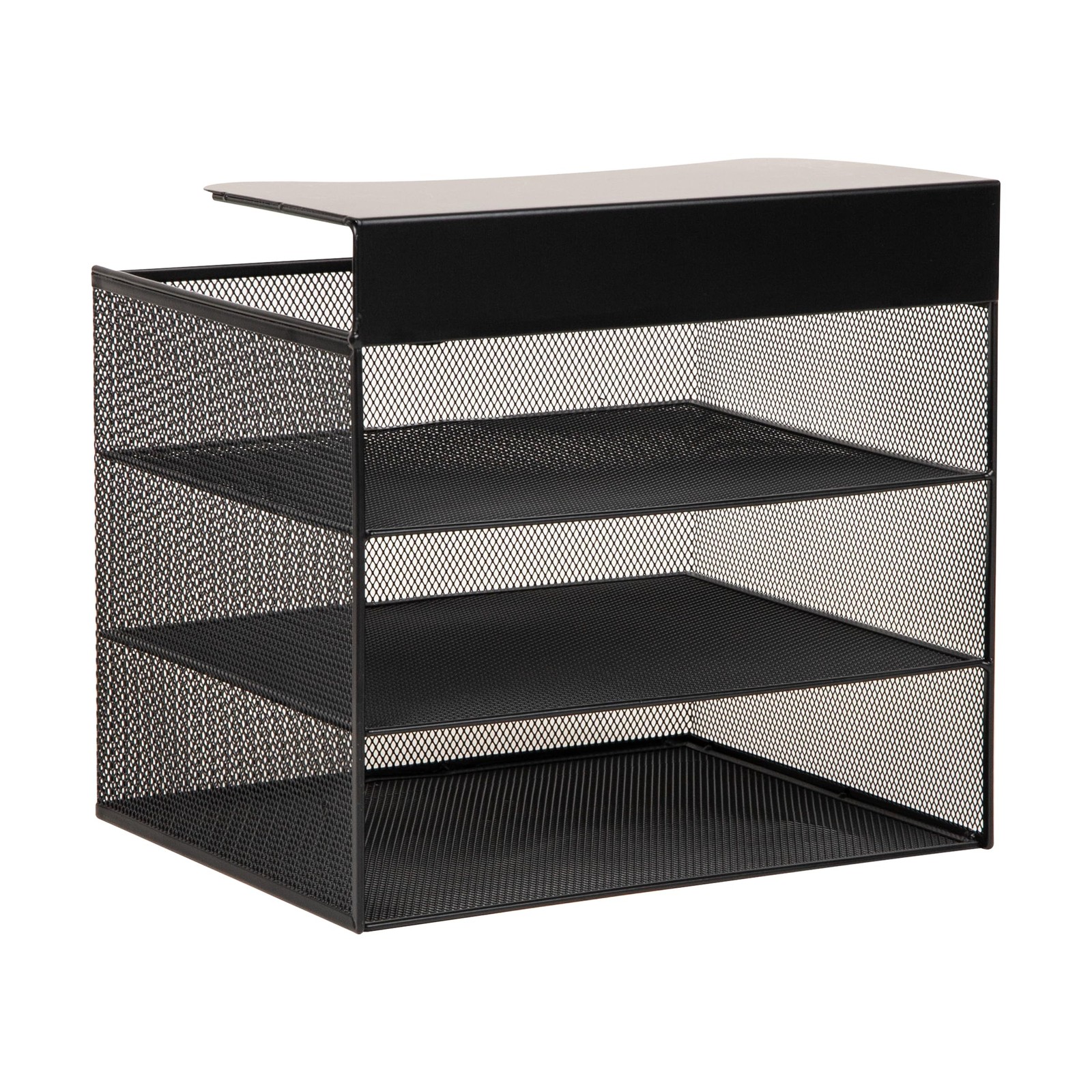 Mind Reader Slide-On Under Desk File Organizer No Tools Required Hanging