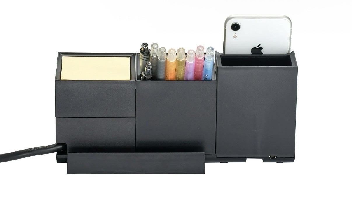 Bostitch Konnect Desk Organizer Charger and Pen Holder