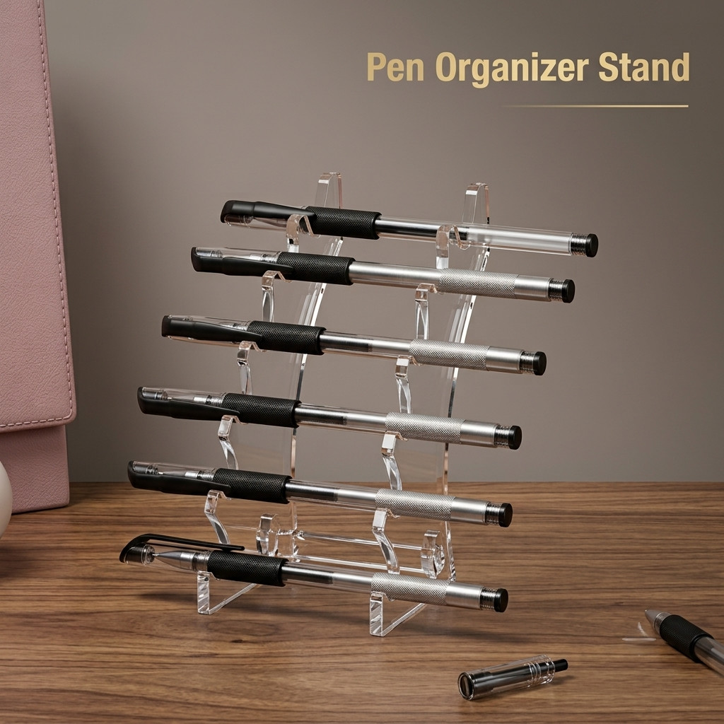 Pen Rack Fittings Durable Acrylic Pen Holder Pen Display Stand for Home Art