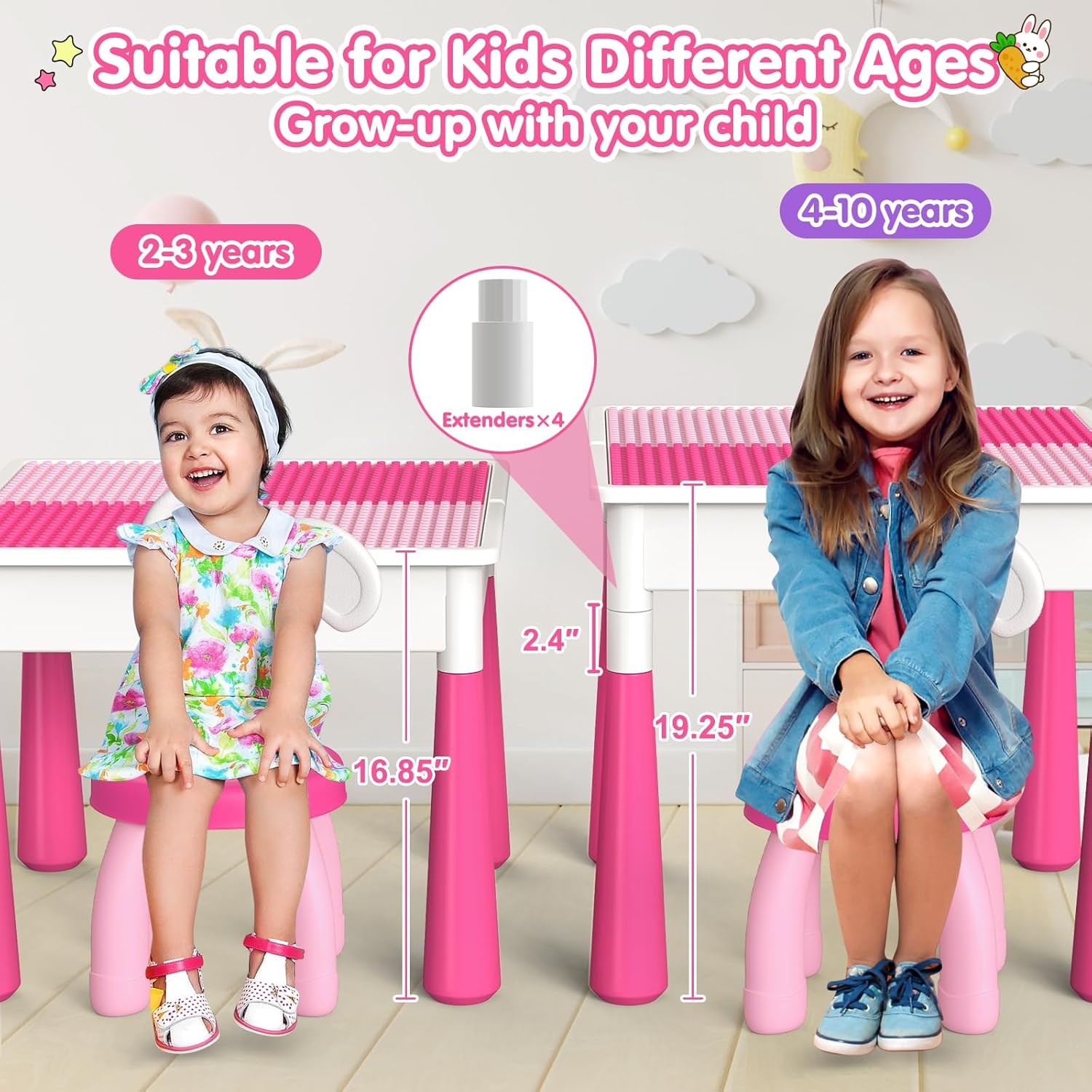 Kids Toddler Table and Chair Set: Water Table Activity Tables with