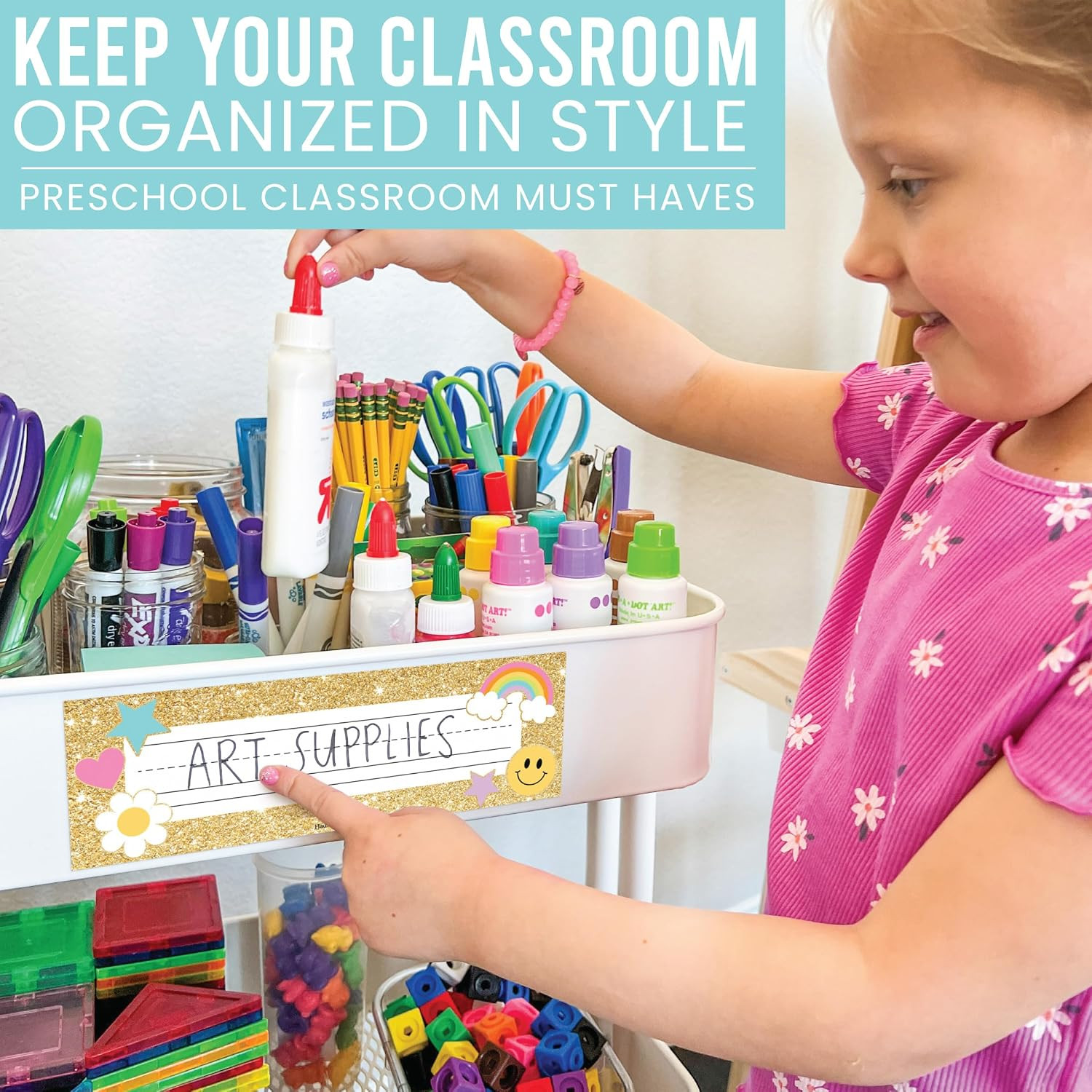 Desk Name Tags for Classroom – 36 Student Desk Name Plates for Classroom Decor,