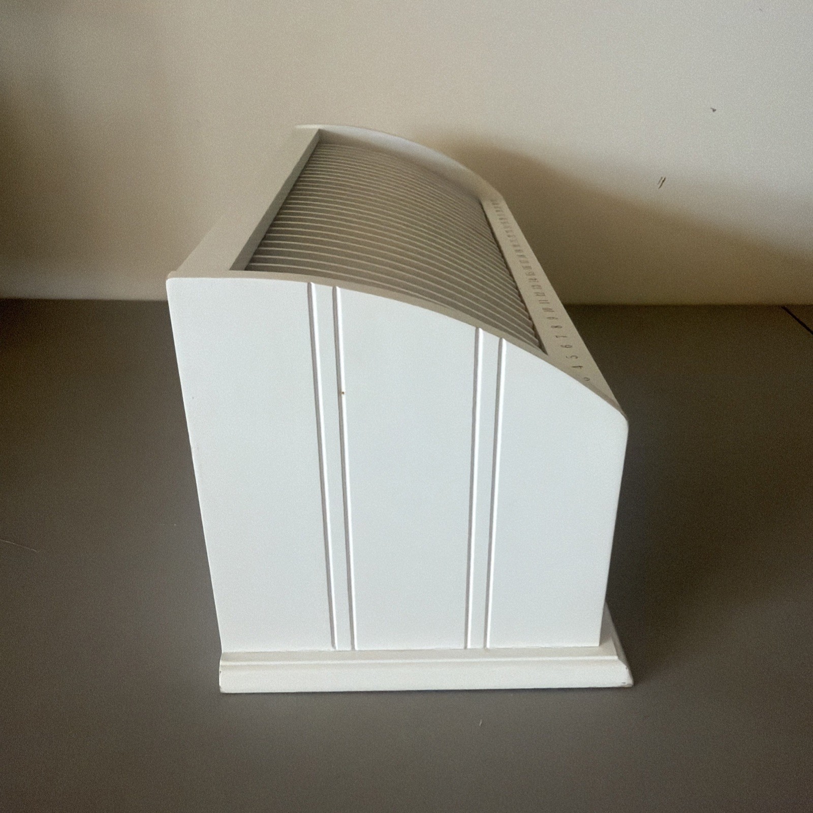31 Day Wood Monthly Bill Letter Mail Sorter Desk Organizer Numbered w Drawer