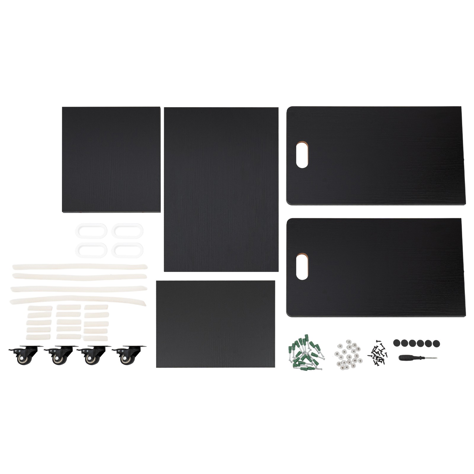 20-Slot Mobile Rolling Blueprint Roll File Cart Modern Document Organizer Black