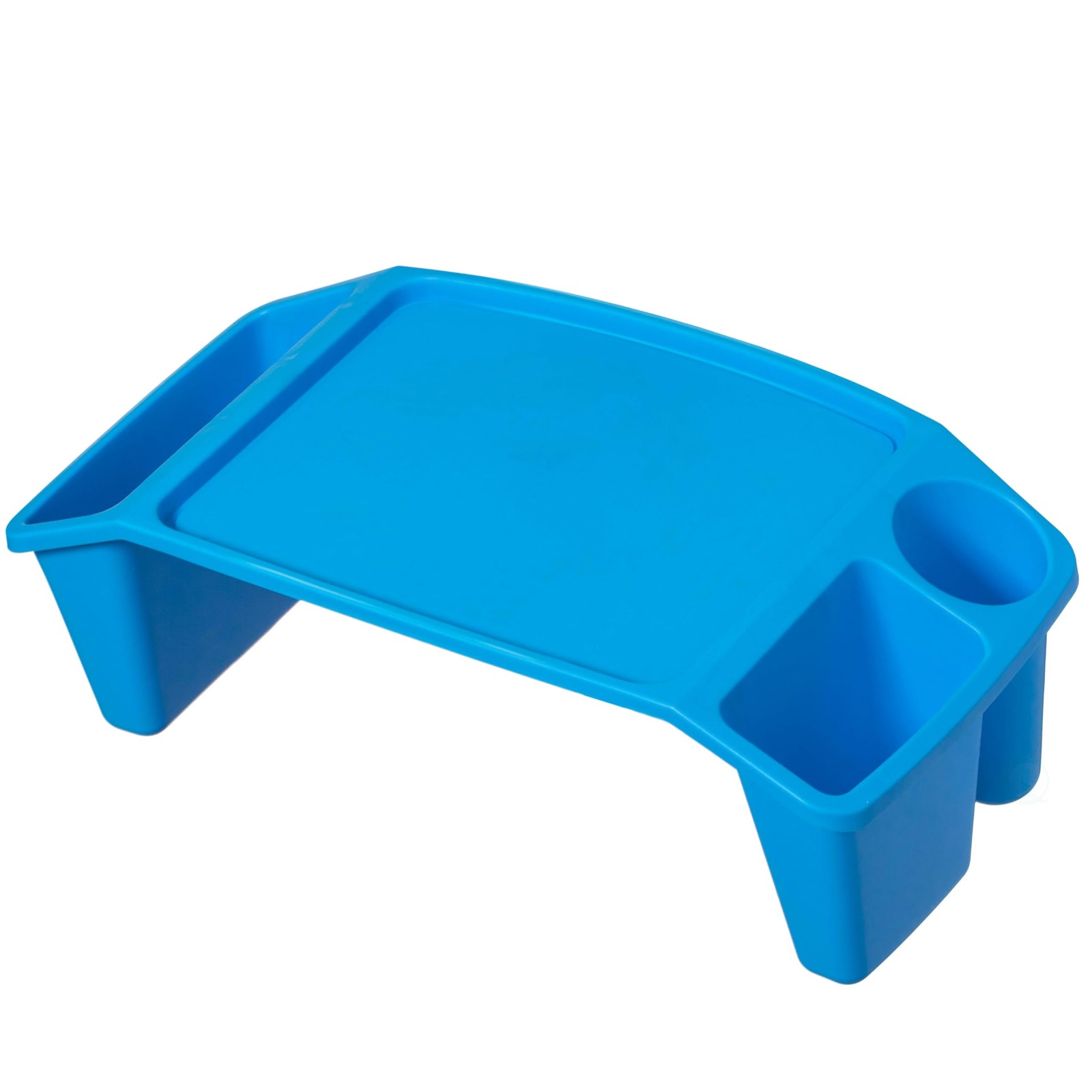 Basicwise Activity Desk Table Built-In Cup Compartments Multipurpose Lap Tray