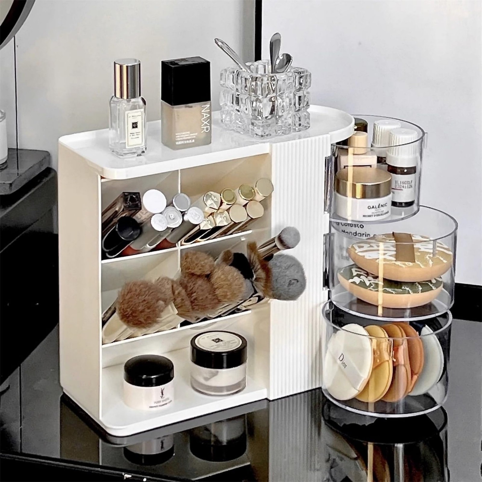 AevumTech Desk Organizer with Pen Pencil Holder for Desk, White