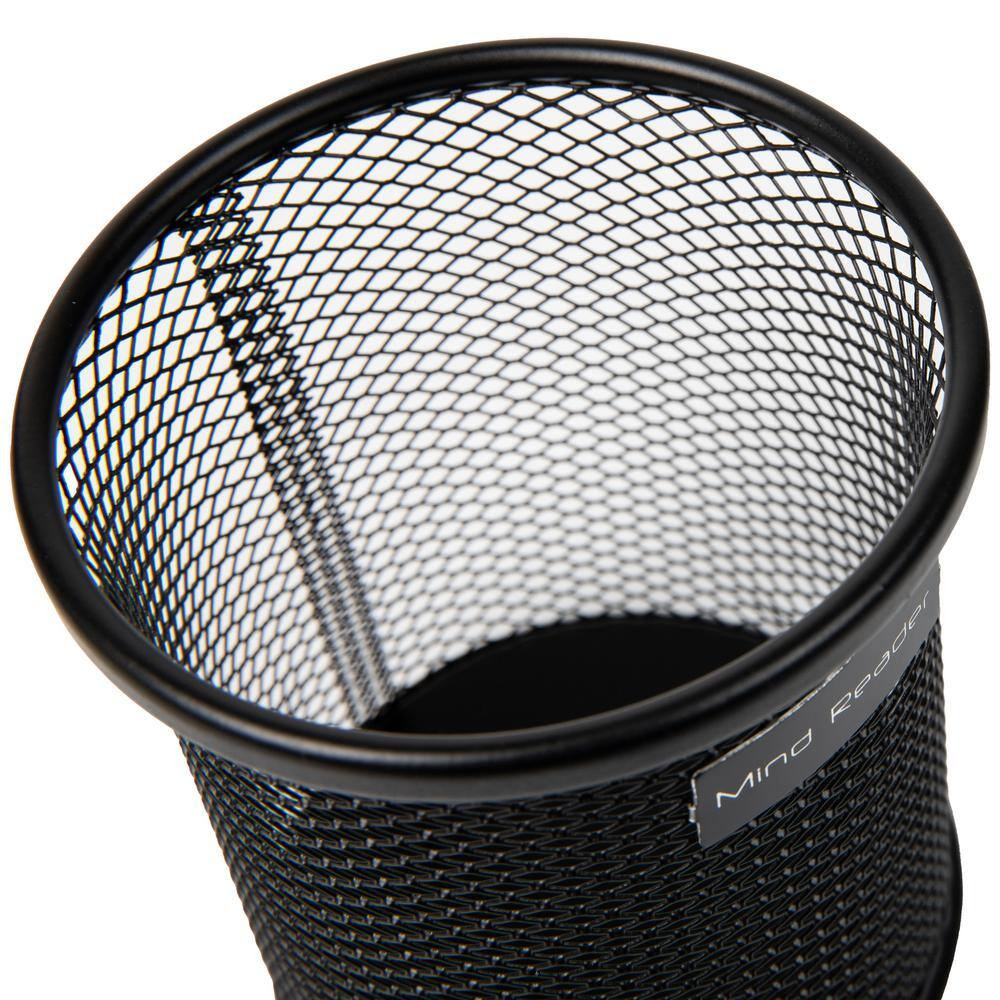 Pen and Accessories Holder, Desktop Organizer, Office, Metal Mesh, 3.5 In. L X 3