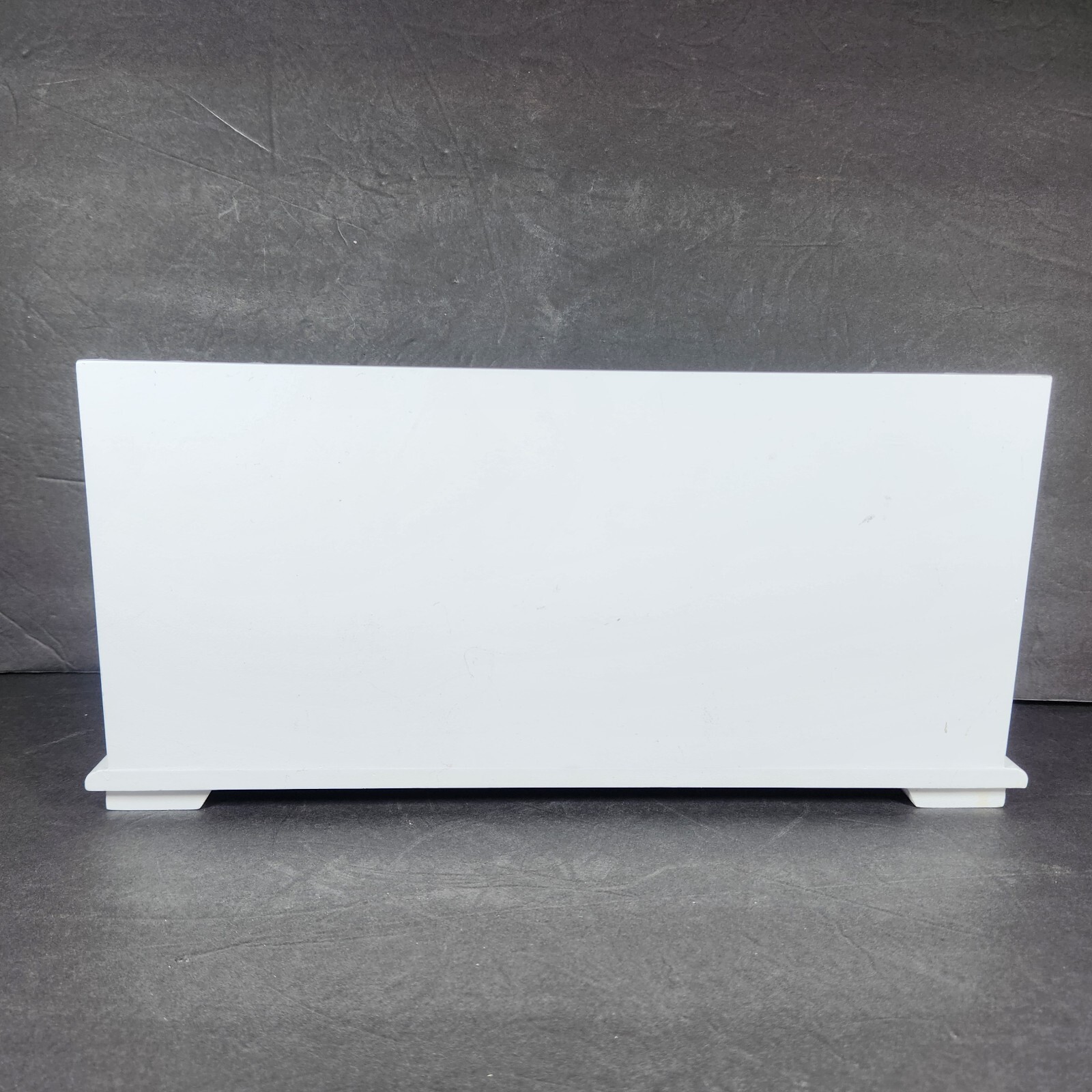 Slotted Wood Desk Organizer Desk Top Vanity Storage Box 3 Drawers 16×4.5×7.5