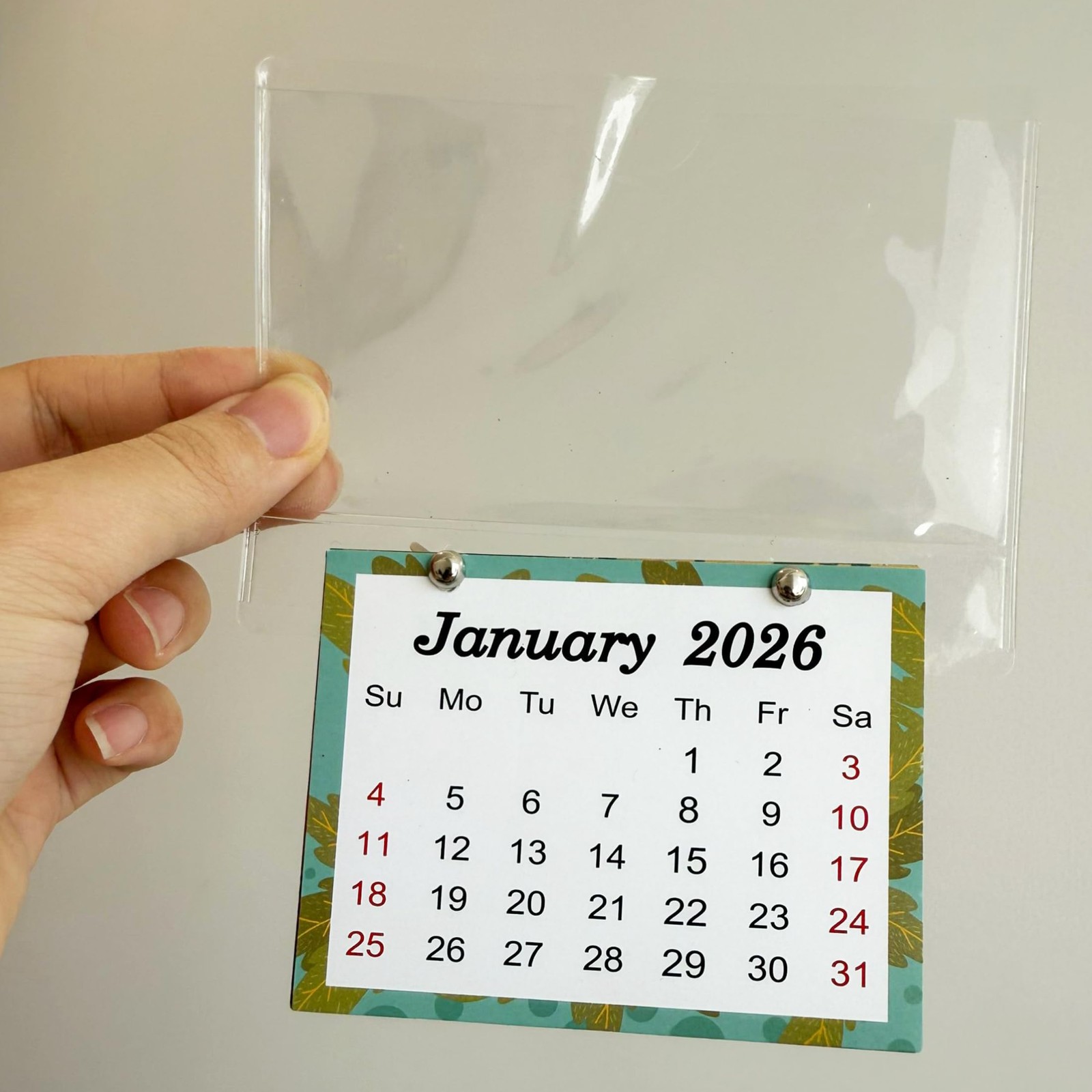 10 Pcs 2026 Peel and Stick Calendar Stickers Hanging Mini 10
