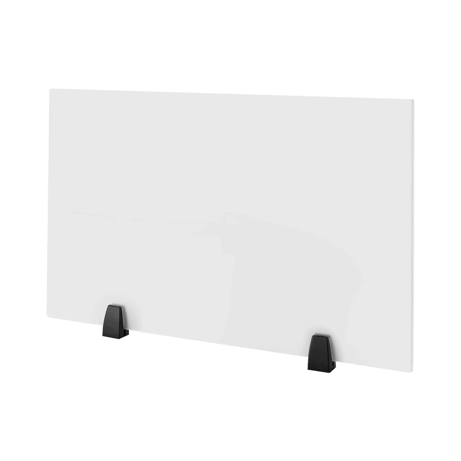 2x Indoor Acrylic Sneeze Guard Office Desk Divider Table Clear Dual Frosted New