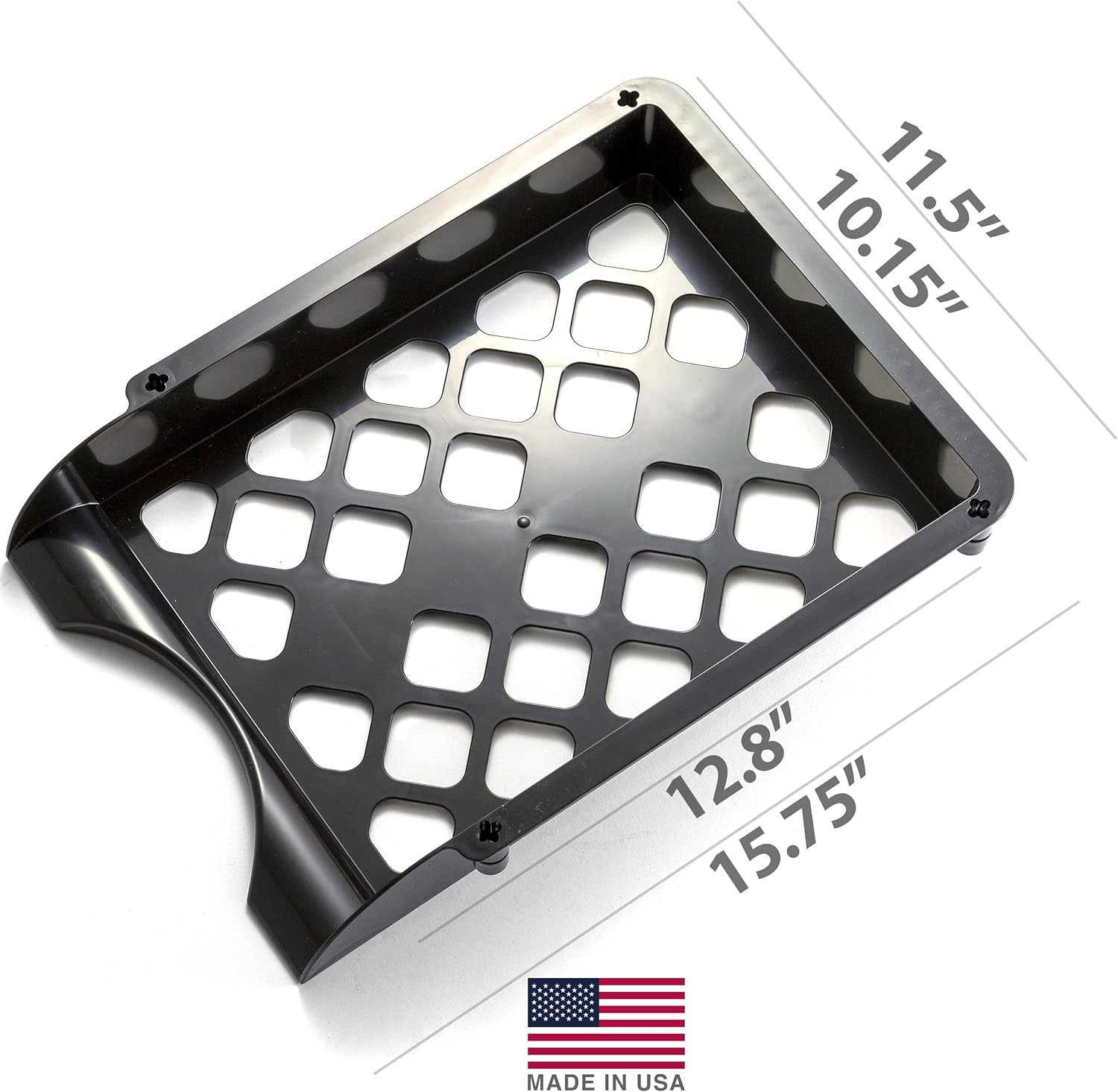 21072 Unbreakable High Capacity Tray Set, Letter-Legal, Black, 2-PK