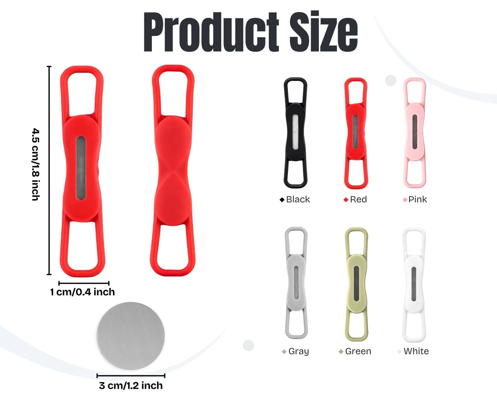 12 Pack Magnetic Pen Holder for Fridge Silicone Pen Magnet Clips Magnetic Pen…