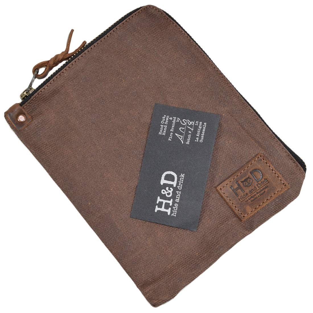 , Scribbler Case for Notebook Handmade from Waxed Canvas (Honey Bourbon)