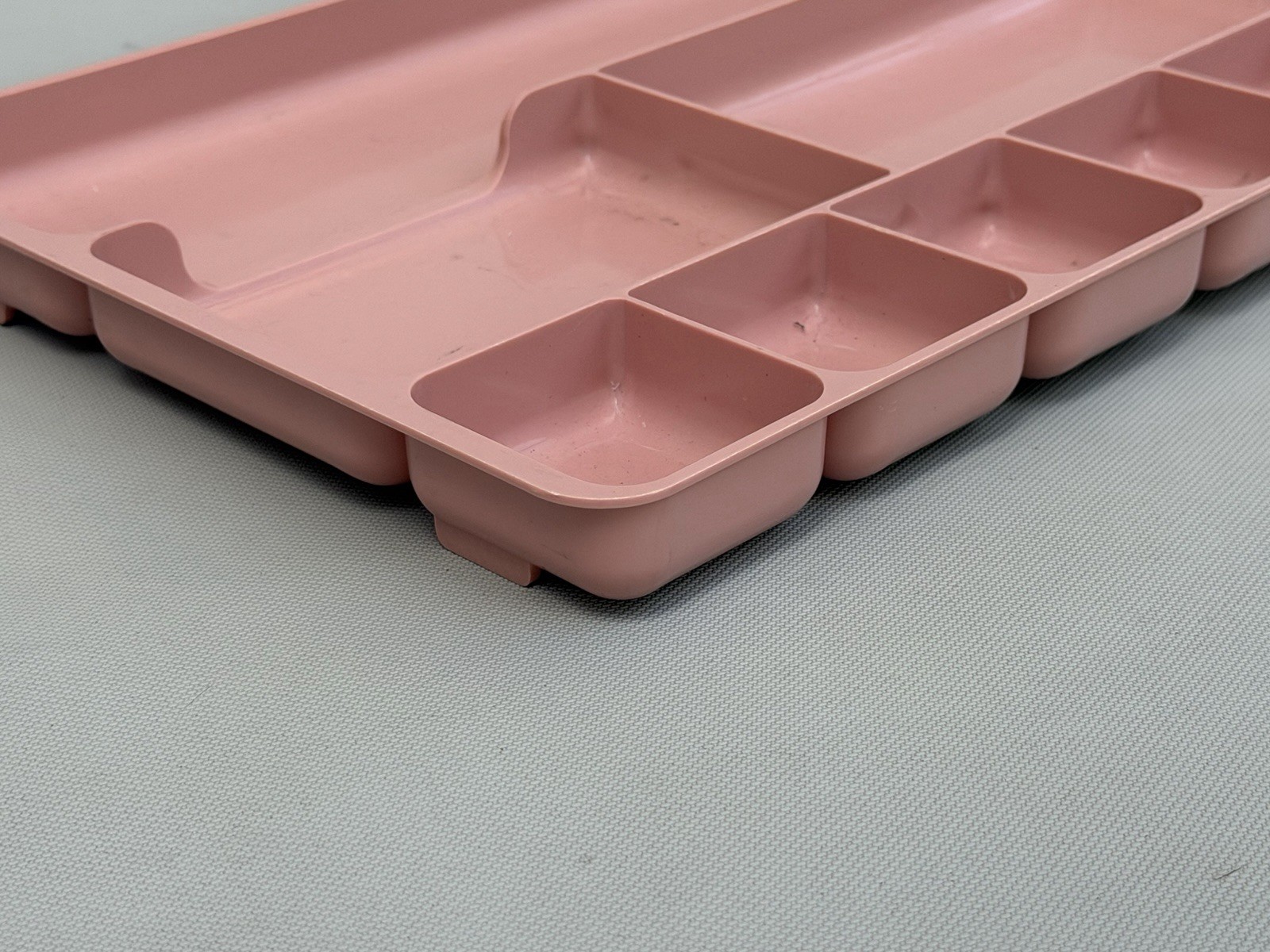 Vintage ROGERS 517 Plastic Desk Drawer Organizer Tray 14×9 PINK!